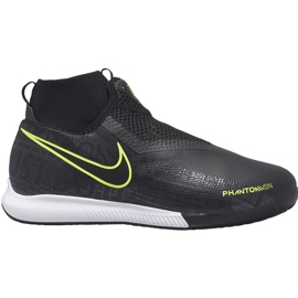 Nike Phantom Vsn Academy Df Ic Junior AO3290 007 chaussures de football noir noir