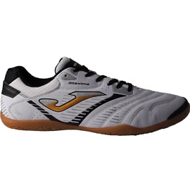 Chaussures de football Joma Maxima 902 Sala En blanc et noir multicolore