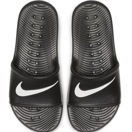 Chaussons Nike Kawa Shower GS / PS noirs BQ6831 001 blanc