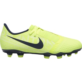 Nike Phantom Venom Academy Fg Junior AO0362 717 chaussures de football jaune jaune