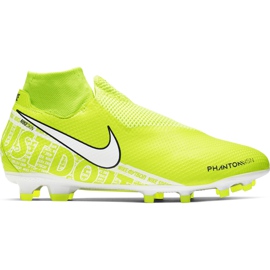Chaussure de football Nike Phantom Vsn Pro Df Fg AO3266 717 jaune jaune