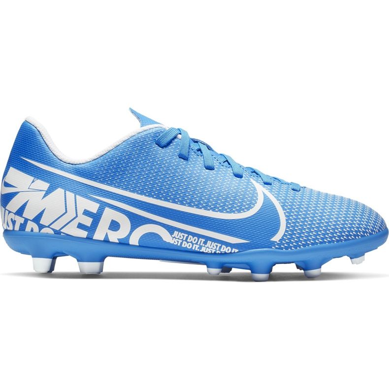 Nike Mercurial Vapor 13 Club FG / MG Junior AT8161 414 chaussures de football bleu bleu