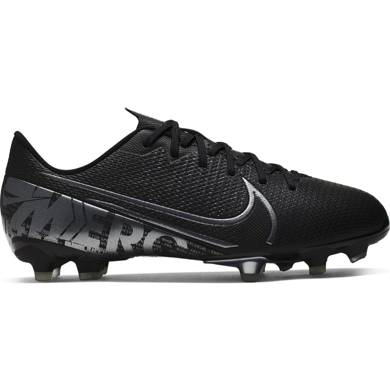Chaussure de football Nike Mercurial Vapor 13 Academy FG/MG Junior AT8123 001 le noir le noir