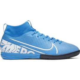 Nike Mercurial Superfly 7 Academy Ic Junior AT8135 414 chaussures de football multicolore bleu