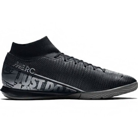 Nike Mercurial Superfly 7 Academy Ic AT7975 001 chaussures de football noir noir