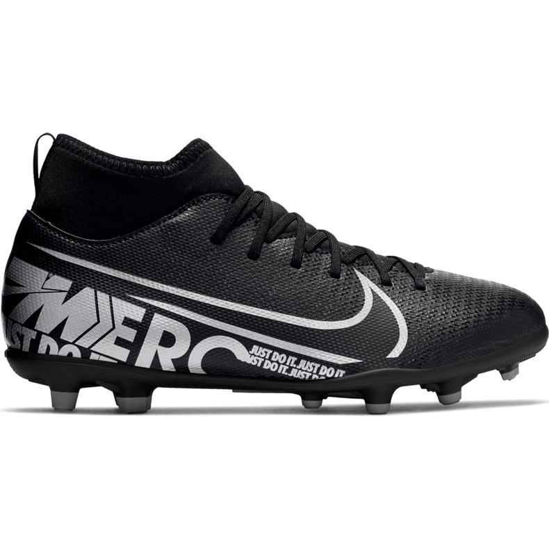 Chaussures de football Nike Mercurial Superfly 7 Club FG/MG Junior AT8150 001 rose le noir