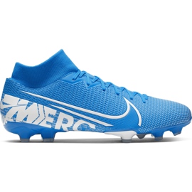 Chaussures de football Nike Mercurial Superfly 7 Academy FG / MG AT7946 414 multicolore bleu