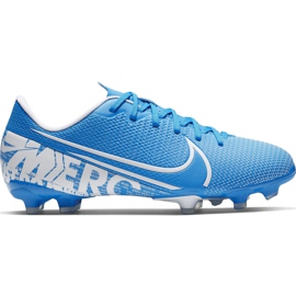 Chaussure de football Nike Mercurial Vapor 13 Academy FG/MG Junior AT8123 414 bleu bleu Chaussure de football Nike Mercurial Vapor 13 Academy FG/MG Junior AT8123 414 bleu bleu