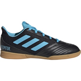 Adidas Predator 19.4 In Sala Junior chaussures de football noir et bleu G25830