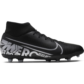 Chaussures de football Nike Mercurial Superfly 7 Club FG / MG AT7949 001 noir noir