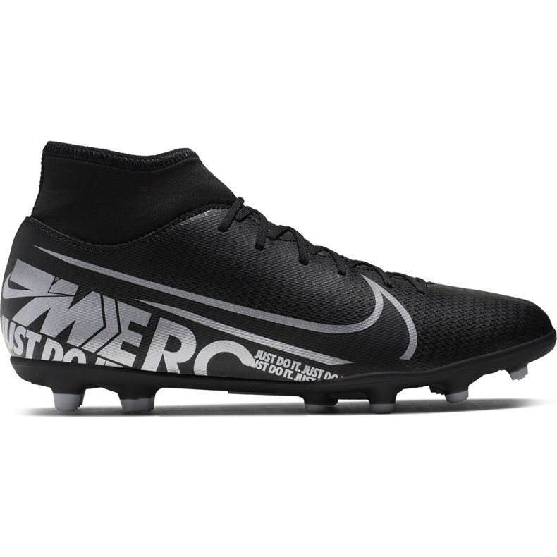 Chaussures de football Nike Mercurial Superfly 7 Club FG / MG AT7949 001 le noir le noir