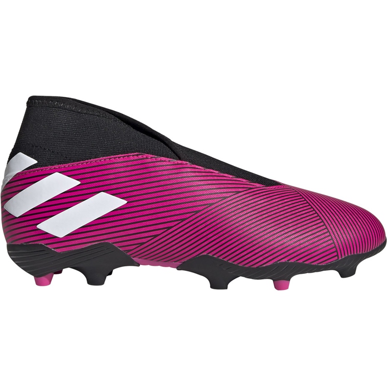 Adidas Nemeziz 19.3 Ll Fg Jr rose chaussures de football EF8848 le noir
