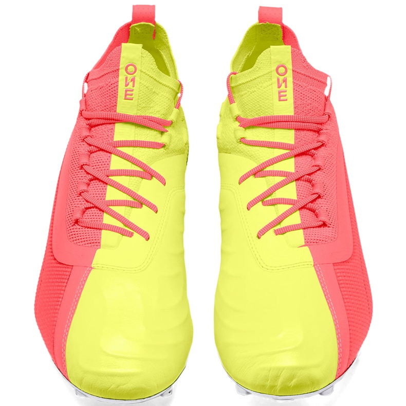 Chaussures de foot Puma One 20.1 Fg Ag 105956 01 jaune jaune