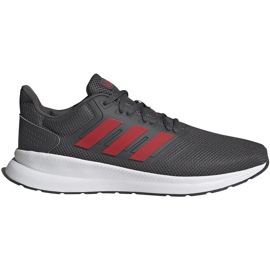 Adidas Runfalcon chaussures pour hommes gris-rouge EG8602