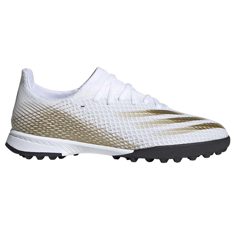 Chaussures de foot Adidas X GHOSTED.3 Tf Junior EG8214 blanche gris