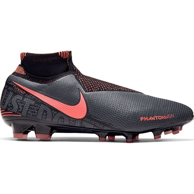 Nike Phantom Vsn Elite Df Fg AO3262 080 chaussures de football multicolore le noir