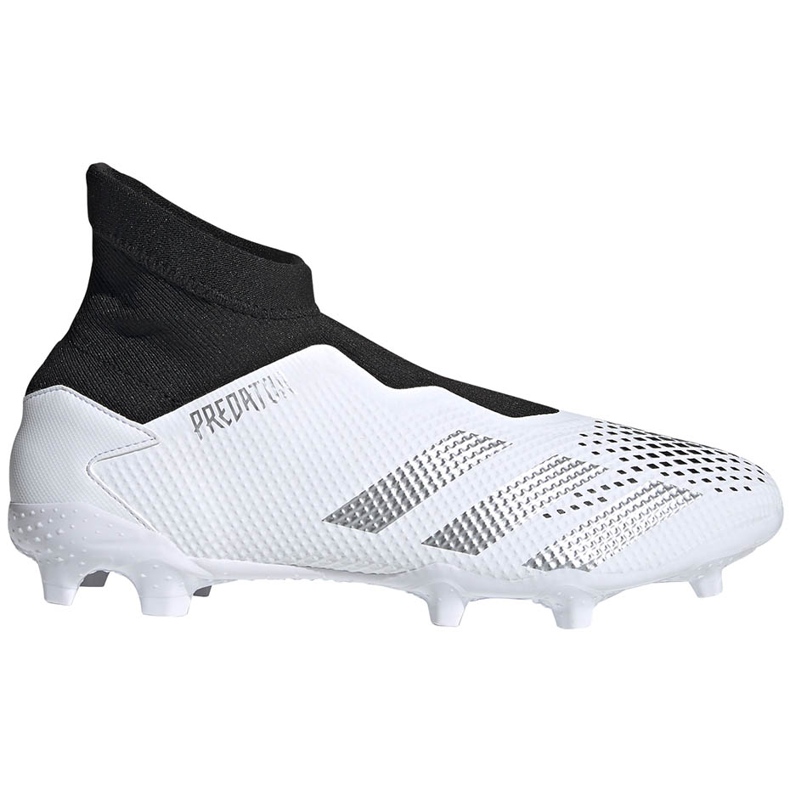 Chaussures de foot Adidas Predator 20.3 Ll Fg FW9198 blanche blanche Chaussures de foot Adidas Predator 20.3 Ll Fg FW9198 blanche blanche