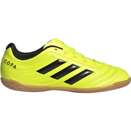 Adidas Copa 19.4 In Junior chaussures de football jaune F35451