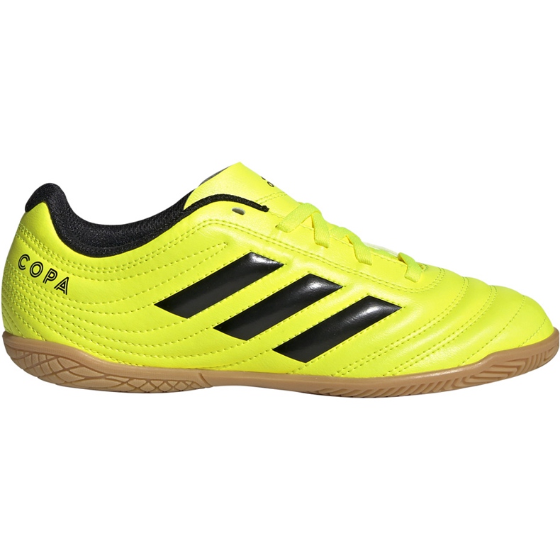 Adidas Copa 19.4 In Junior chaussures de football jaune F35451