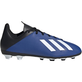 Adidas X 19.4 FxG Junior chaussures de football bleu-noir EF1615 Adidas X 19.4 FxG Junior chaussures de football bleu-noir EF1615