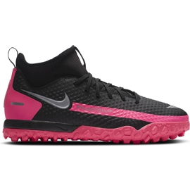 Nike Jr Phantom Gt Academy Df Tf CW6695 006 chaussures de football le noir le noir