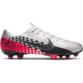 Chaussures de football Nike Mercurial Vapor 13 Academy Neymar FG / MG AT7960 006 gris gris