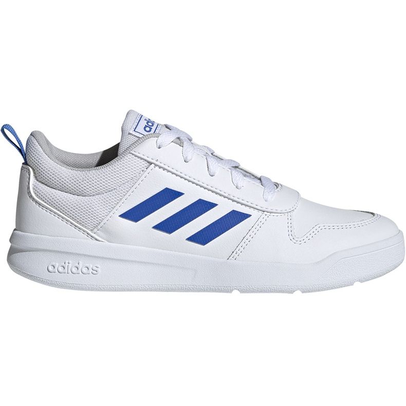Chaussures enfant Adidas Tensaur K blanc et bleu EF1089 blanche