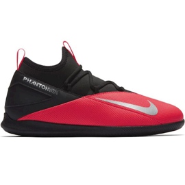 Nike Phantom Vsn 2 Club Df Ic Junior CD4072 606 chaussures de football rouge noir