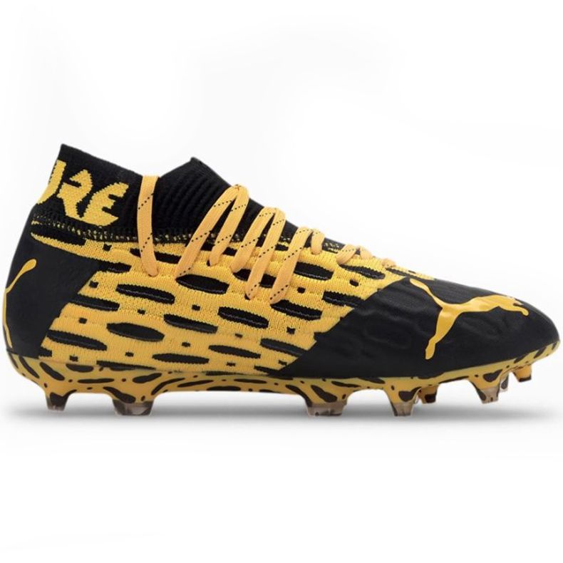 Chaussures de foot Puma Future 5.1 Netfit Fg Ag Junior 105805 02 jaune