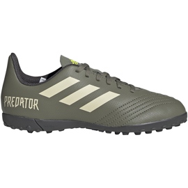 Chaussures de foot Adidas Predator 19.4 Tf Jr EF8222 multicolore vert
