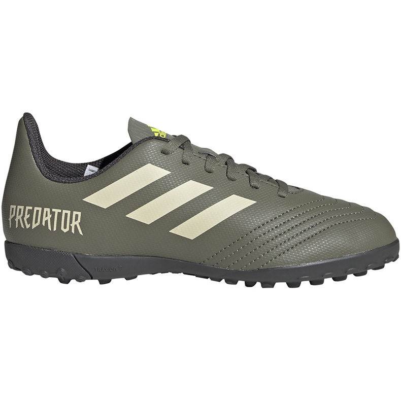 Chaussures de foot Adidas Predator 19.4 Tf Jr EF8222 multicolore vert