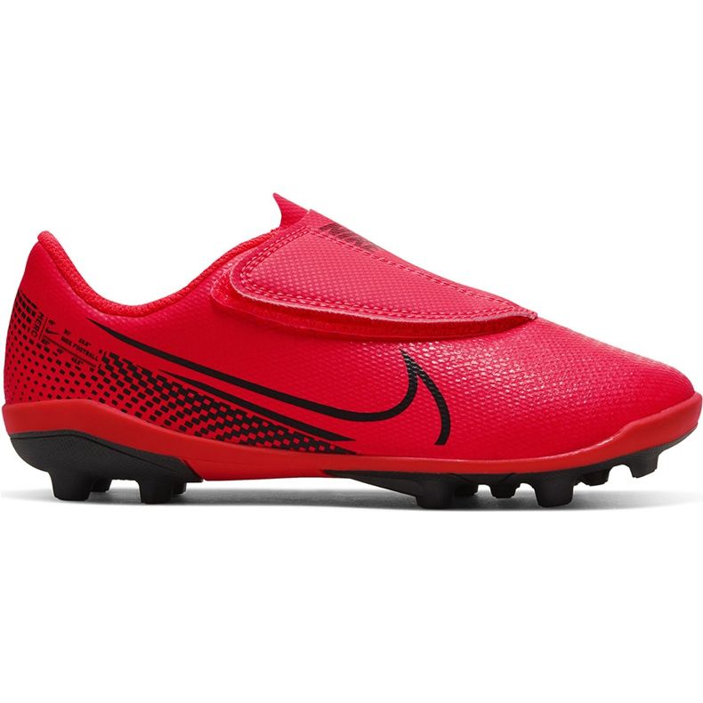 Nike Mercurial Vapor 13 Club Mg PS (V) Junior AT8162 606 chaussures de football multicolore rouge