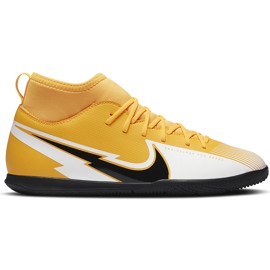 Nike Mercurial Superfly 7 Club Ic Junior AT8153 801 chaussures de football jaune orange