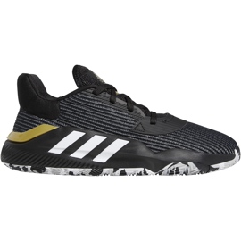 Adidas Pro Bounce 2019 Low chaussures noires et blanches EF0469