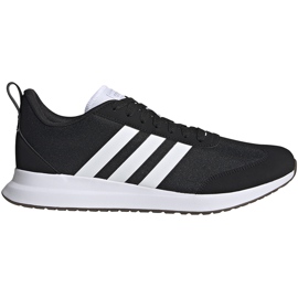 Chaussures homme Adidas Run60S EG8690 noir et blanc blanche le noir