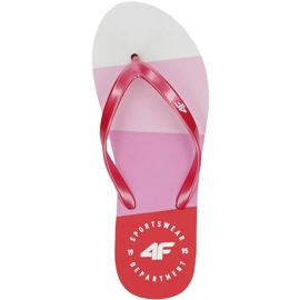 Chaussons femme 4F rose H4L20 KLD004 54S blanche