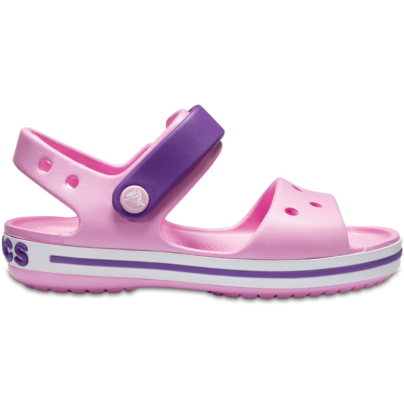 Sandales Crocs pour enfants Crocband Sandal Kids rose clair-violet 12856 6AI