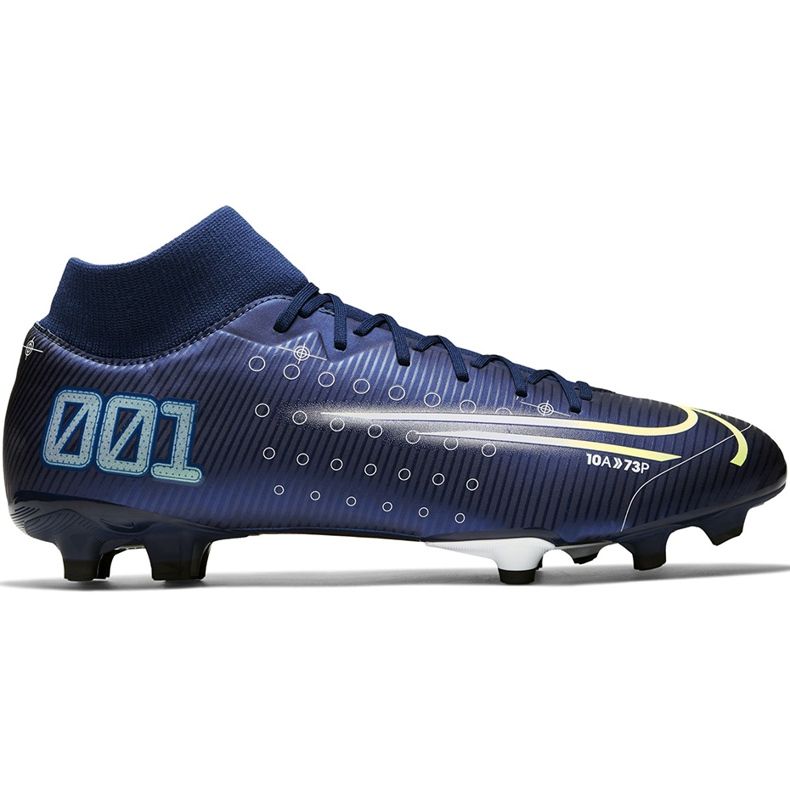 Chaussure de football Nike Mercurial Superfly 7 Academy Mds FG / MG BQ5427 401 bleu bleu