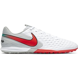 Chaussure de football Nike Tiempo Legend 8 Academy Tf AT6100 163 blanc blanc