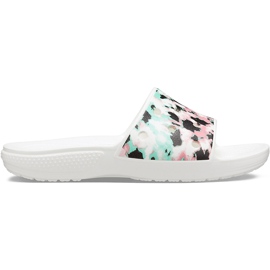 Crocs Claquettes Crocs Classic Tie Dye Mania pour femmes 206481 928 blanc multicolore