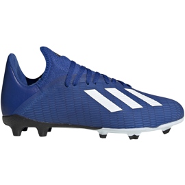 Chaussures de foot Adidas X 19.3 Fg Junior EG7152 bleu bleu Chaussures de foot Adidas X 19.3 Fg Junior EG7152 bleu bleu