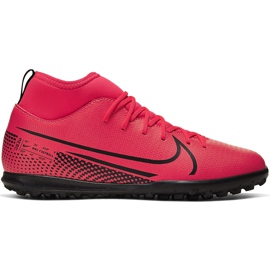 Nike Mercurial Superfly 7 Club Tf Junior AT8156 606 chaussures de football rouge rouge