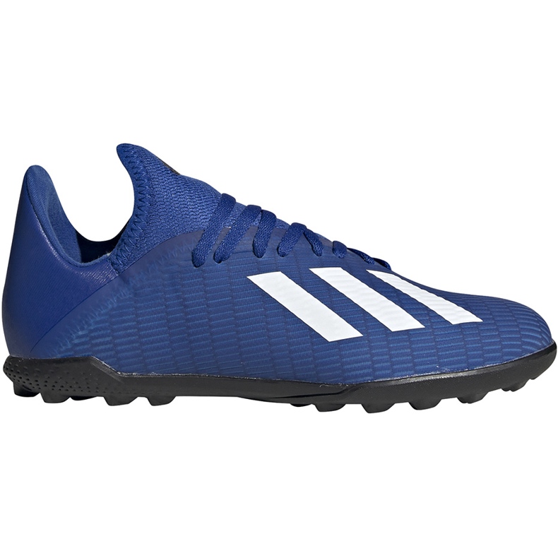 Chaussures de foot Adidas X 19.3 Tf Junior EG7172 bleu bleu Chaussures de foot Adidas X 19.3 Tf Junior EG7172 bleu bleu