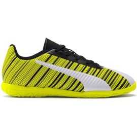 Chaussures de foot Puma One 5.4 It Junior jaune-blanc-noir 105664 04 multicolore