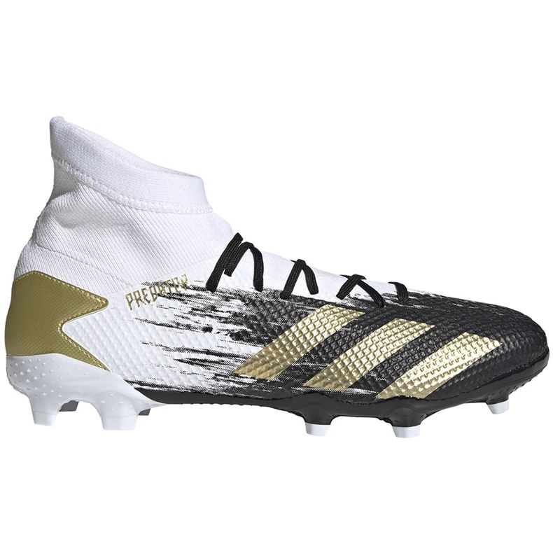 Chaussures de foot Adidas Predator 20.3 Fg FW9196 blanche Chaussures de foot Adidas Predator 20.3 Fg FW9196 blanche
