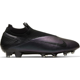 Nike Phantom Vsn 2 Elite Df Fg CD4161 010 chaussures de football violet noir