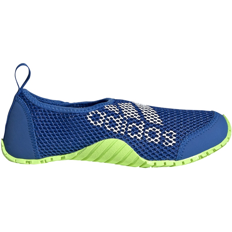 Chaussures d'eau pour enfants Adidas Kurobe K bleu-lime EF2239