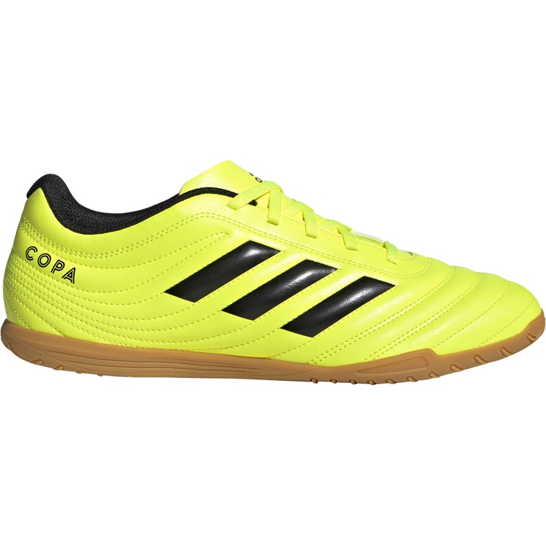 Adidas Copa 19.4 Dans les chaussures de football jaune F35487 le noir