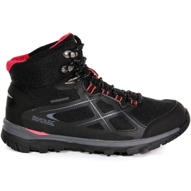 Chaussures femme Regatta Wms Kota Mid noir et rose RWF490 7HQ le noir