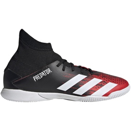 Chaussures de football Adidas Predator 20.3 In Jr noir et rouge EF1954 multicolore